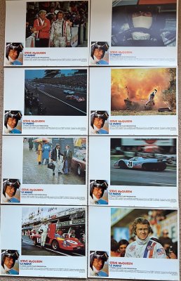 Original Le Mans film Lobby Card Set 1971