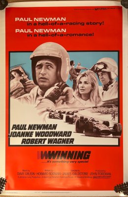 Original R1973 WINNING Paul Newman film poster large format