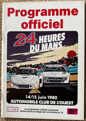 Original 1980 Le Mans Programme