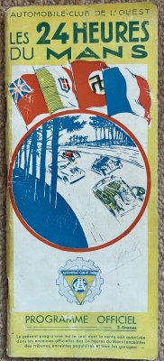 Original 1937 Le Mans Programme signed