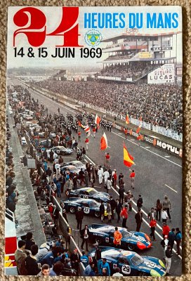 Original 1969 Le Mans Promotional Leaflet