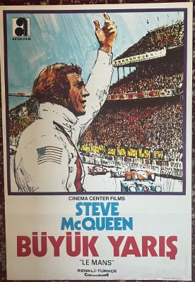 Original 1971 Le Mans Turkish One Sheet film Poster