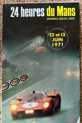 Original 1971 Le Mans Promotional leaflet